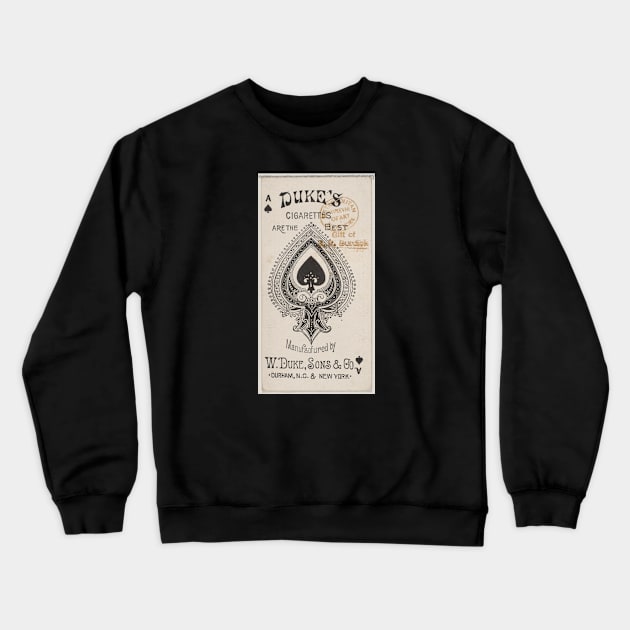 Ace of Spades Playing Card Crewneck Sweatshirt by EmoteYourself